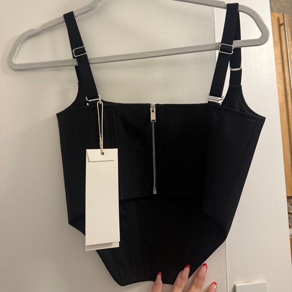 NWT Dion Lee Shadow Dart Corset Black/Black - Picture 4 of 7